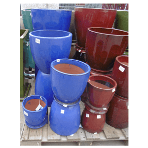 Chiswick Egg Glazed Garden Pot