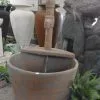 ump and Wine Barrel Concrete Water Feature