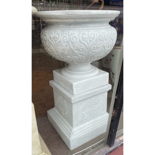 Renaissance Urn and Pedestal Set
