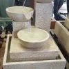 Smaller Trio Cascading Fountain Sandstone