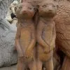 Meerkat Family Concrete Statue