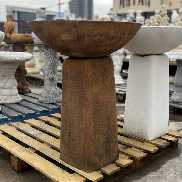 Deep Dish Concrete Birdbath (1607) - Image 3