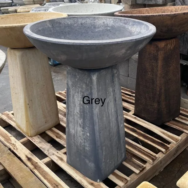Deep Dish Concrete Birdbath (1607) - Image 7