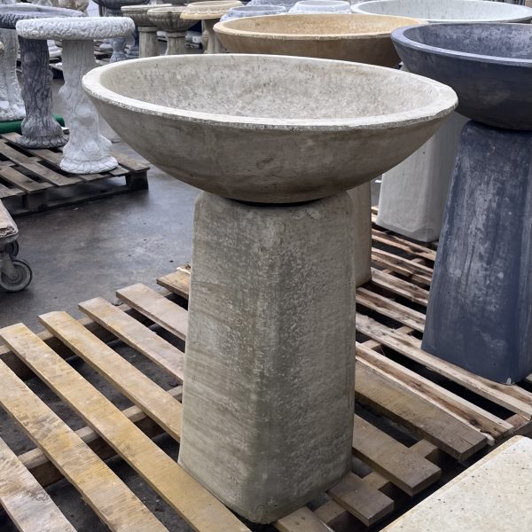 Deep Dish Concrete Birdbath (1607) - Image 6