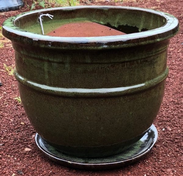 Belly Pot Glazed Garden Planter