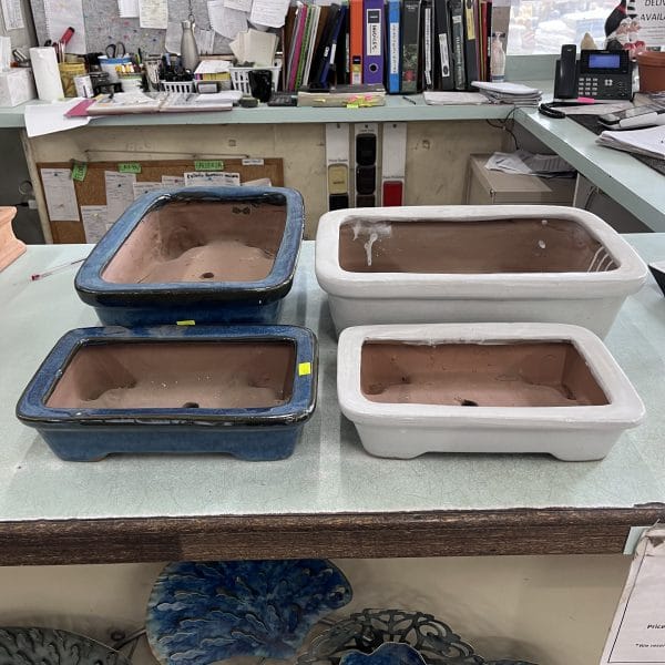Rect Bonsai Glazed Pot - Image 2