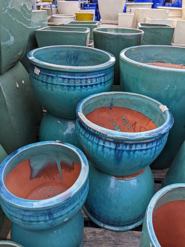 Coin Planter Glazed Garden Pot - Image 6