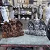 Welcome Gargoyles on a Rock Concrete Statue (1111)