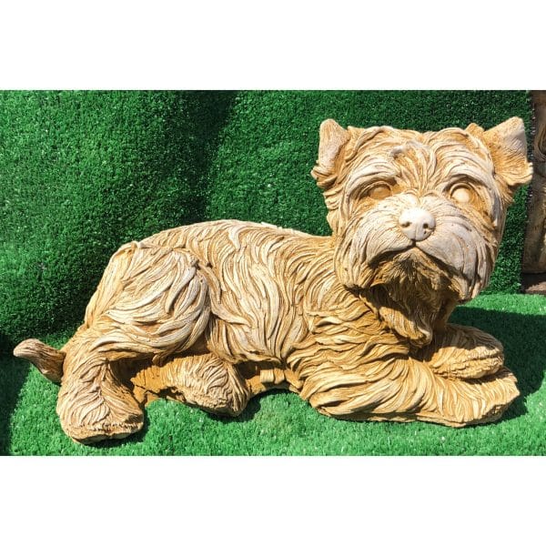 Maltese Terrier Concrete Statue