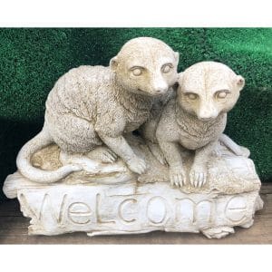 Welcome Meerkats Concrete Statue