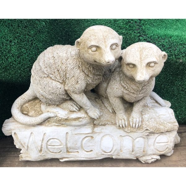 Welcome Meerkats Concrete Statue