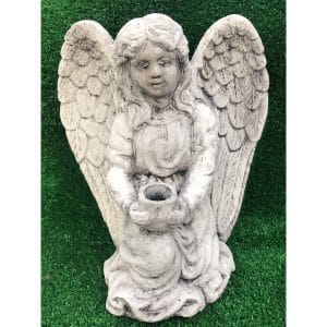 Angel Candle Holder Concrete Statue