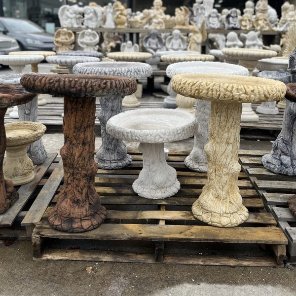 Trunk Concrete Birdbath (1617) - Image 2