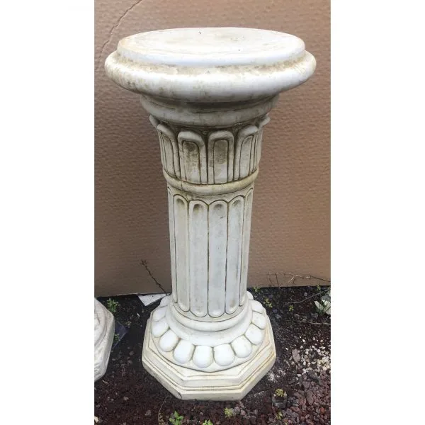 Tall Round Pedestal Concrete Plinth / Stand