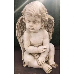 Sitting Angel Concrete Statue