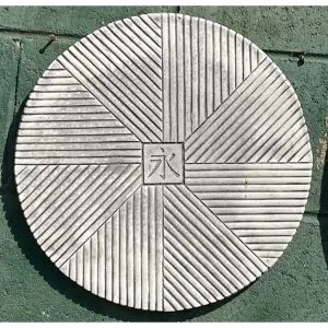 Japanese Eternity Disk Small Concrete Wall Plaque