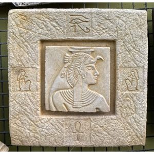 Egyptian Goddess Isis Concrete Wall Plaque