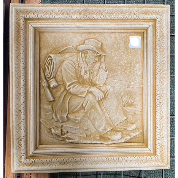 Gold Prospector Concrete Wall Plaque