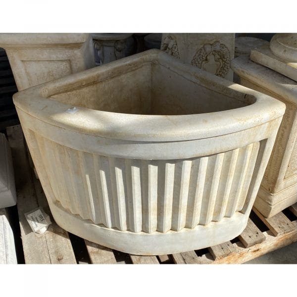 Corner Planter Concrete Garden Pot