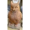 Owl on Log Concrete Garden Statue