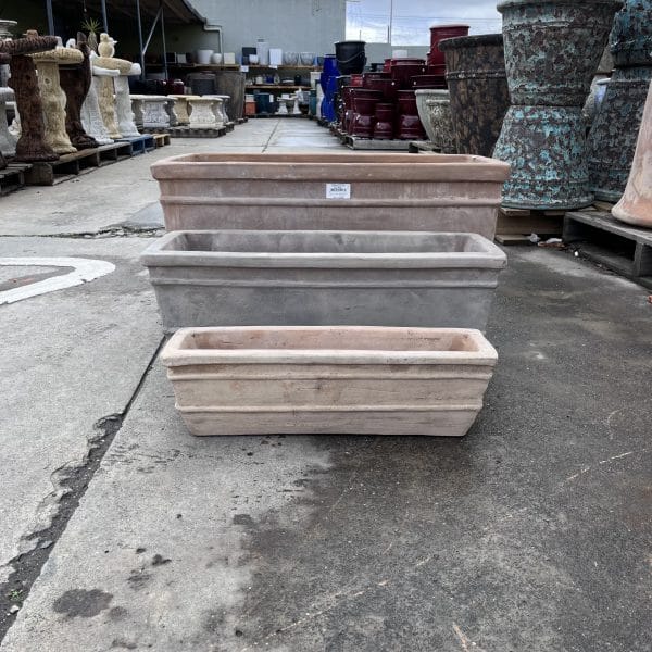 Citrus Trough Antique Terracotta Garden Planter Pot - Image 4
