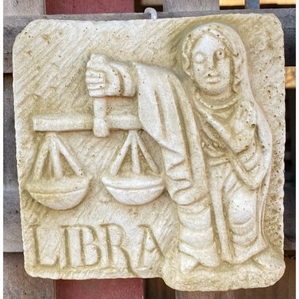 Libra Tile Concrete Wall Plaque