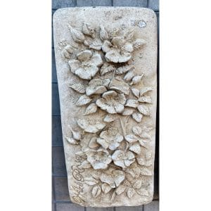 Wild Roses Concrete Wall Plaque