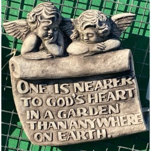 God's Garden Concrete Wall Plaque