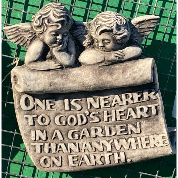God's Garden Concrete Wall Plaque