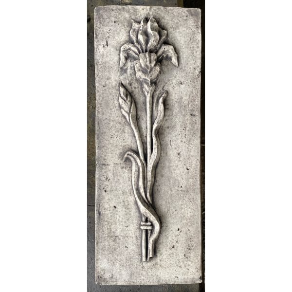 Bearded Iris Concrete Wall Plaque 9150