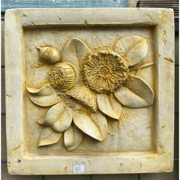 Gum Blossom - Framed Concrete Wall Plaque