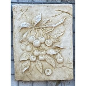 Fruits - Cherries Concrete Wall Plaque