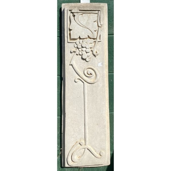 Art Deco Grapes Concrete Wall Plaque