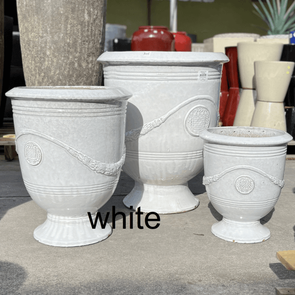 Anduze Urn Large Glazed Garden Pot Planter - Image 9