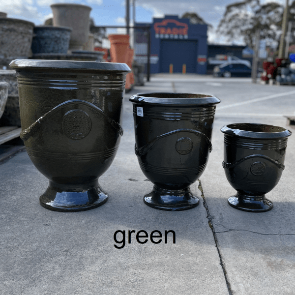 Anduze Urn Large Glazed Garden Pot Planter - Image 8