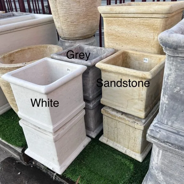 Concrete Square Planter Box Pot Small (1779)
