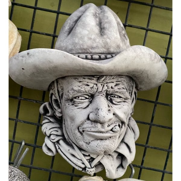 Rawhide Head Concrete Wall Plaque