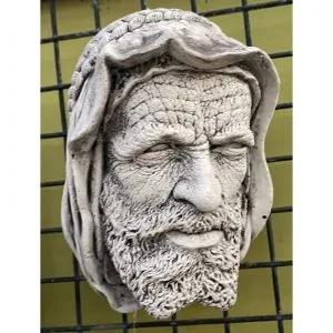 Syrian Head Concrete Wall Plaque