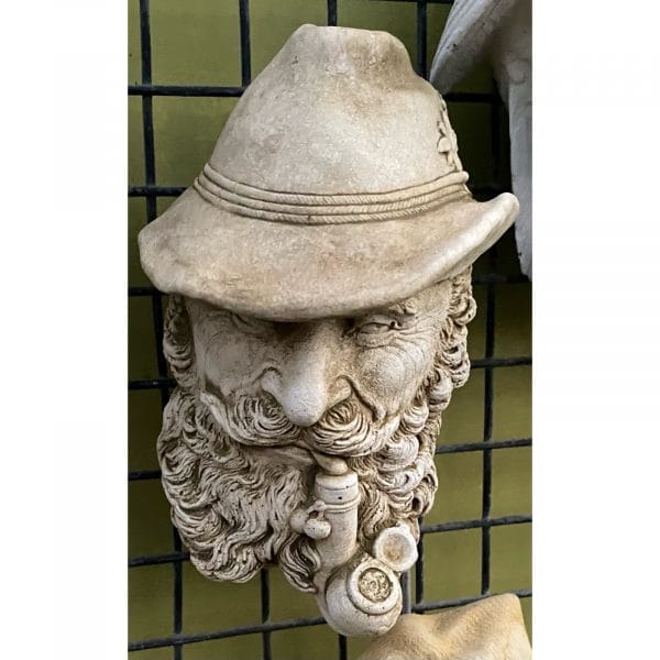 Tyrolean Head Concrete Wall Plaque