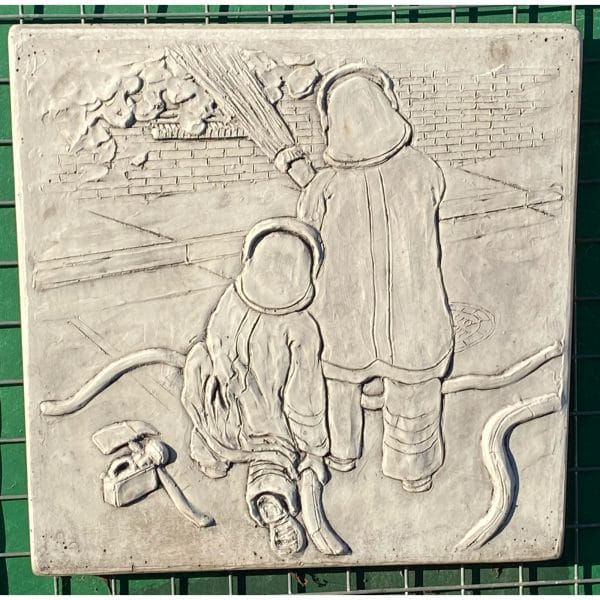 Firefighters Concrete Wall Plaque 9267