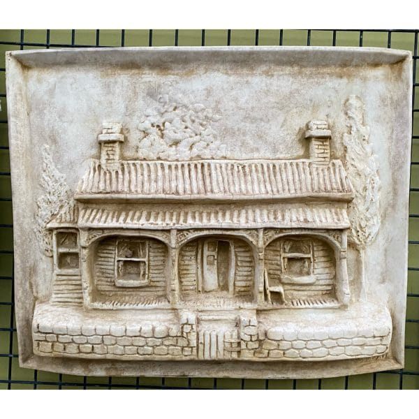 Colonial Cottage Concrete Wall Plaque 0519