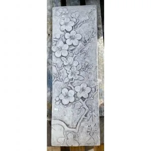 Cherry Blossom Large Concrete Wall Plaque 8008