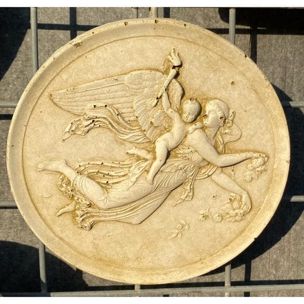 Classique Tile 2 - Angel with baby Concrete Wall Plaque 9124-2