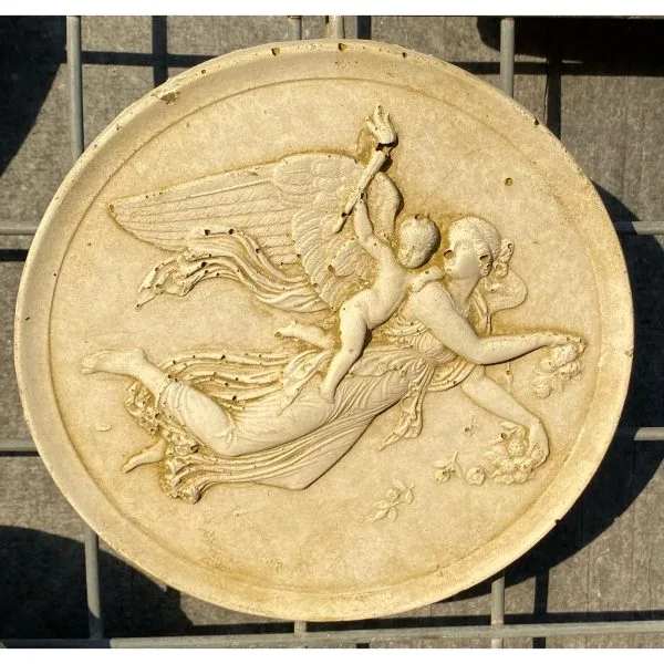 Classique Tile 2 - Angel with baby Concrete Wall Plaque 9124-2