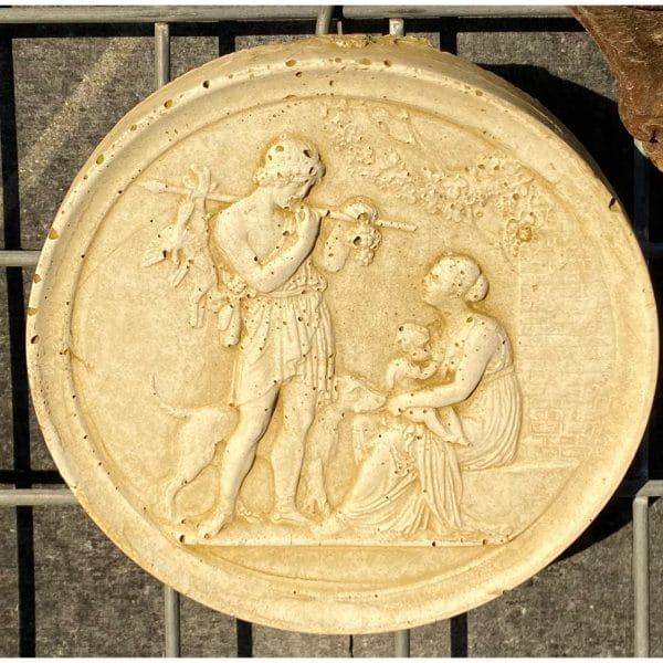 Classique Tile 3 - Young Family Concrete Wall Plaque 9124-3