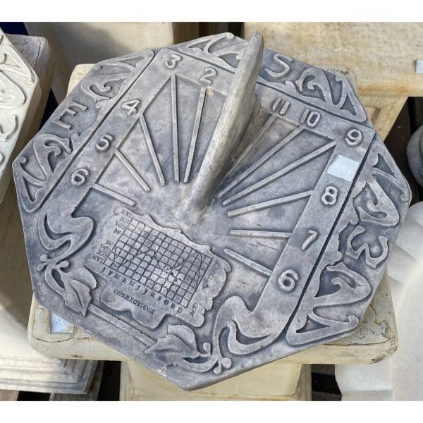 Sundial Concrete Ornament