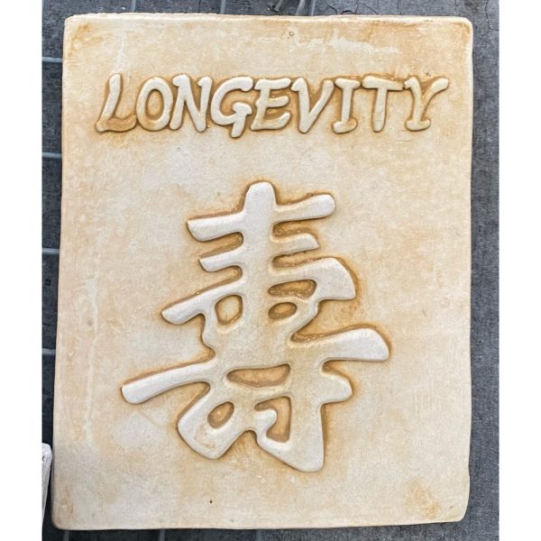 Chinese Longevity Concrete Wall Plaque 0573
