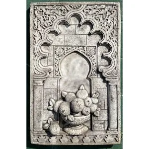 Marrakesh Window - Oranges Concrete Wall Plaque 9411