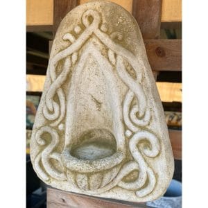 Candleholder - Celtic Arch Small Concrete Wall Plaque