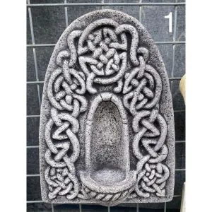 Candleholder - Celtic Arch Large Concrete Wall Plaque